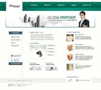 韓國電子產品網(wǎng)頁模板 融合尖端科技與極簡美學的網(wǎng)絡技術服務